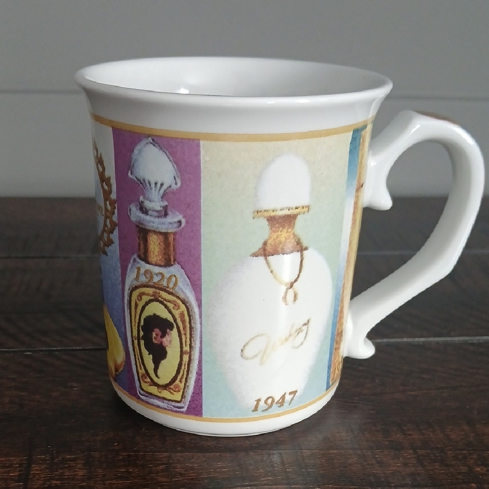 Avon Vintage Perfume Design Mug - Multicolor